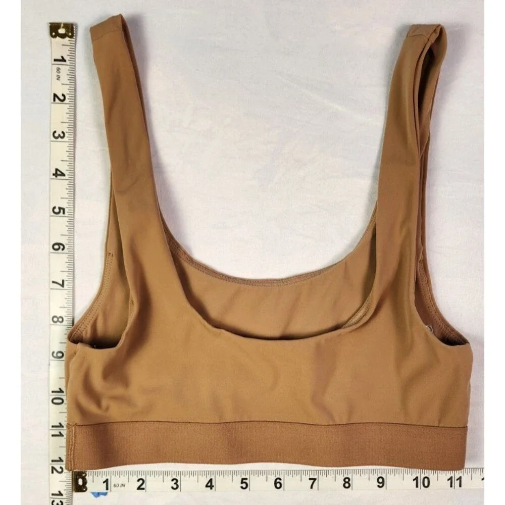 Old Navy Sports Bra Small Brown Light Everyday Basic Stretch